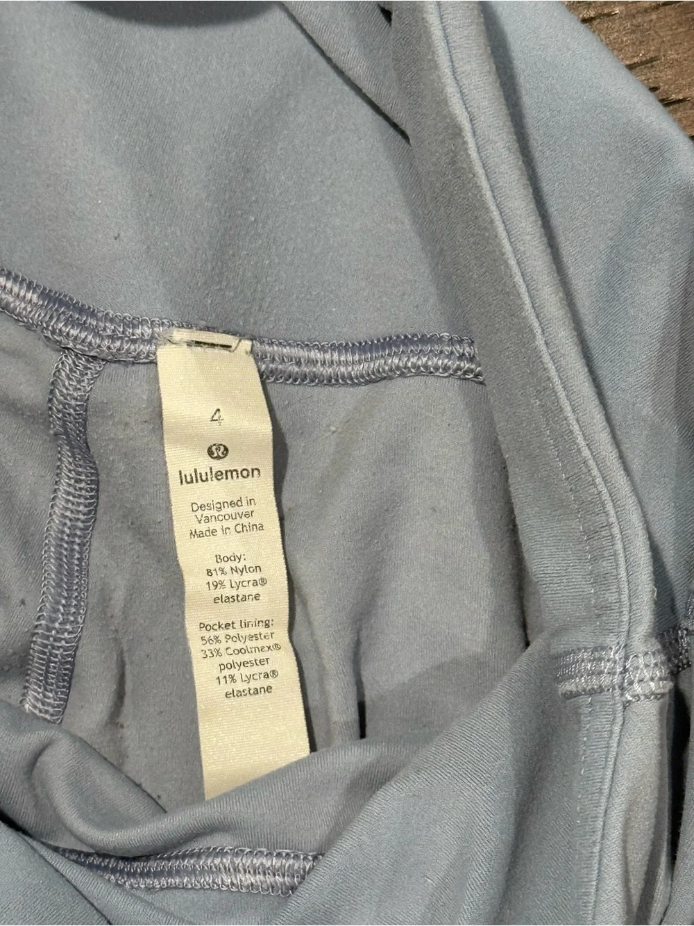 lululemon athletica Light Gray High-Waist Tie-Front Leggings